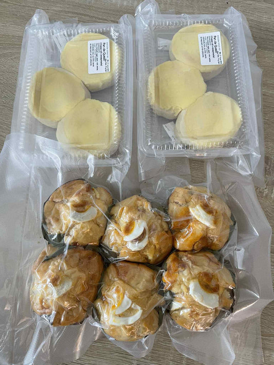 Bundle 1: Shippable Treats - 6pk Assorted Bibingka + 9pk Classic Pan de Quezo - Vacuum Sealed