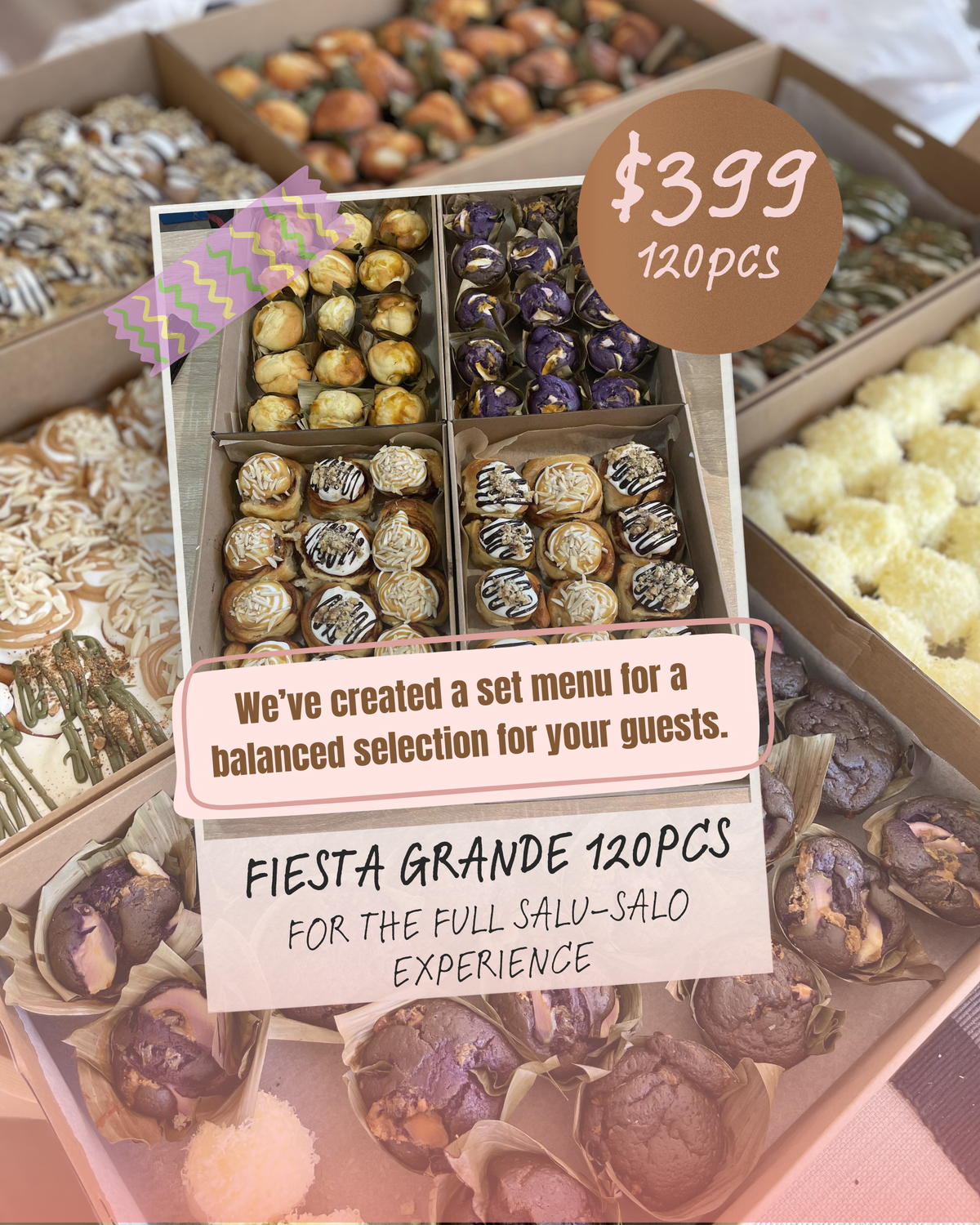Mini Salu-Salo Fiesta Grande  —   120 pcs