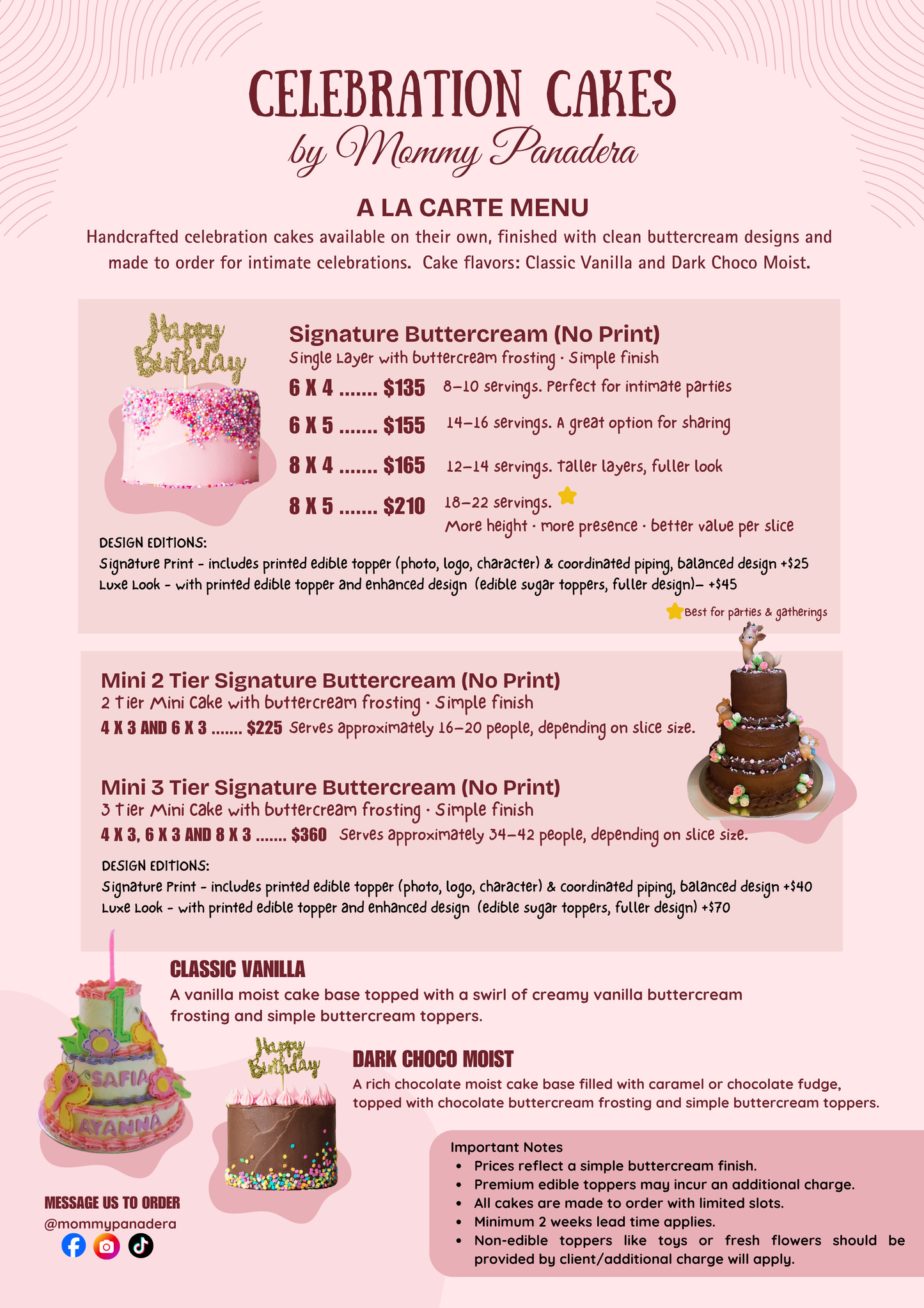 Signature Luxe Celebration Cakes