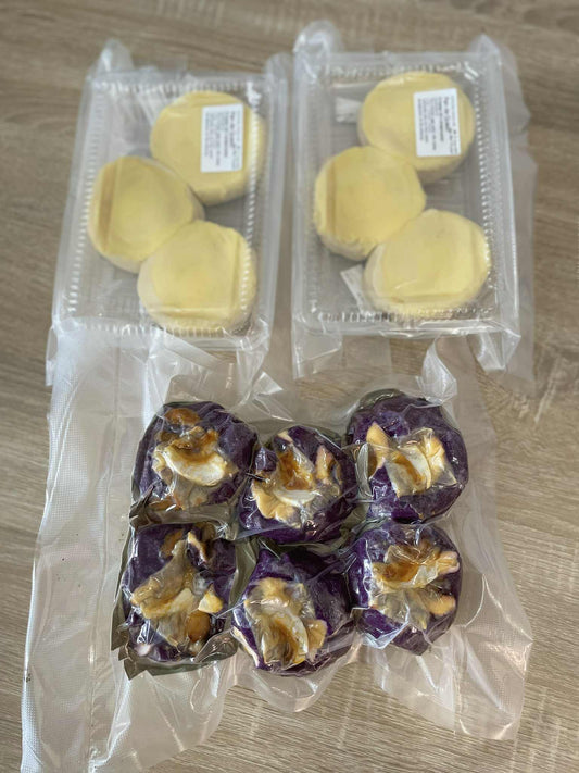 Bundle 1: Shippable Treats - 6pk Assorted Bibingka + 9pk Classic Pan de Quezo - Vacuum Sealed