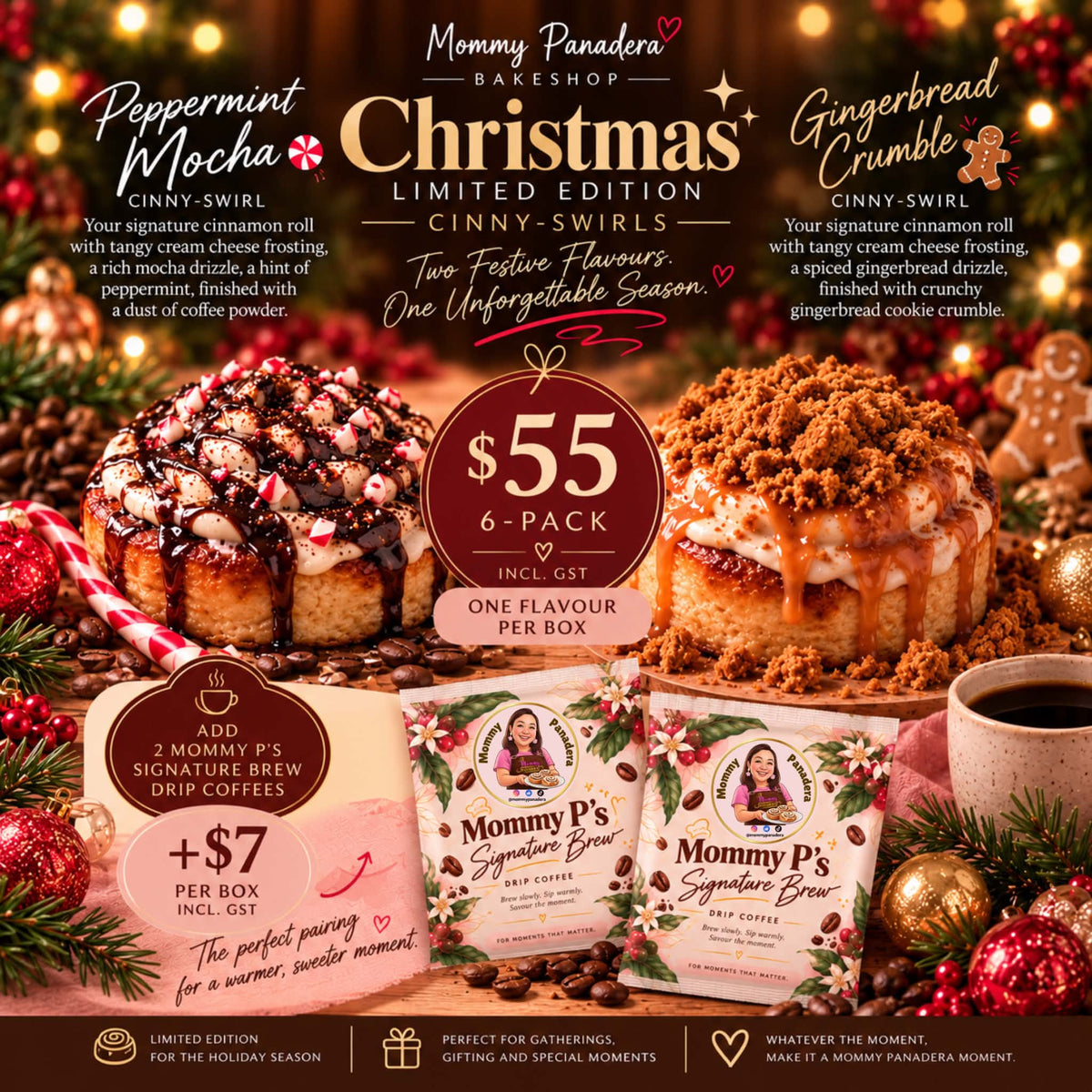 Holiday Cinny-Swirls 6pk
